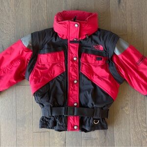 The North Face Extreme Gear Vintage Red Black Ski Jacket Women's Sz 6
